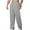 Grey, variant on Pisexur Men's Pants Solid Color Elastic Waist Cargo Pants Multi Pockets Drawstring Gym Hiking Pants Casual Baggy Cotton Straight Leg Pants Loose Oversized Work Pants Plus Size Sweatpants S-3XL