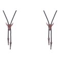 thumbnail image 1 of Qarigey Corbatas doradas para hombre, Bolo de vaquero, accesorios de ropa ajustables, corbata como regalo perfecto, regalo Ideal en bolsas, metal rojo 2Conjunto, 1 of 6