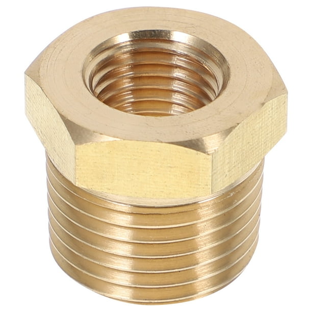 Adaptador reductor para manguera de jardín, conector macho NPT de 1/2" x hembra NPT de 1/4"