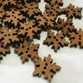 thumbnail image 2 of HLONKChristmas Wooden Snowflake Buttons for DIY Crafts, 2 of 5