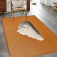 thumbnail image 3 of Orange Sky Area Rug 4x6 Washable Rug Non Slip Abstract Sky White Minimalist Large Area Rug Indoor Floor Carpet for Entryway Bedroom Kitchen Living Room Home Office Dining Room Nursery, 3 of 9