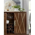 thumbnail image 5 of Heritage 2-Door Wood Bar Cabinet in Brown Finish by Scott Living, 5 of 8