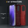 thumbnail image 2 of Hybrid Slim Case for iPhone 14 Pro Max 6.7inch Dual-Layer Soft Shockproof Case Hard PC Back Anti-Fingerprint Anti-Scratch Full Body Rugged Case,Red, 2 of 6