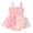 Pink, variant on Bearichfupo Infant Girls Sleeveless Gradient Color Floral Tulle Ruffles Romper Newborn Bodysuits,Sizes 9-12 Months