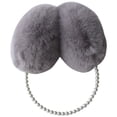 thumbnail image 1 of Winter Earmuff Soft Plush Solid Color Faux Pearl Fluffy Ear Muff Ear Warmer, 1 of 4