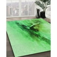 thumbnail image 3 of Ahgly Company Machine Washable Indoor Rectangle Transitional Green Area Rugs, 2' x 4', 3 of 7