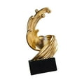 thumbnail image 5 of TISHITA Modern Art Sculpture Table Centerpiece Creative Collection Aesthetic Gift Table Ornament Golden Figurine for Farmhouse Indoor B, 5 of 8