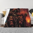 thumbnail image 1 of Balery Dark Skull King Throne Manta de Franela con Dibujo, Lujo Ultra Suave y Cálido, Antipelusa y Resistente a las Arrugas para Cama, Sofá, Camping -80"x60", 1 of 6