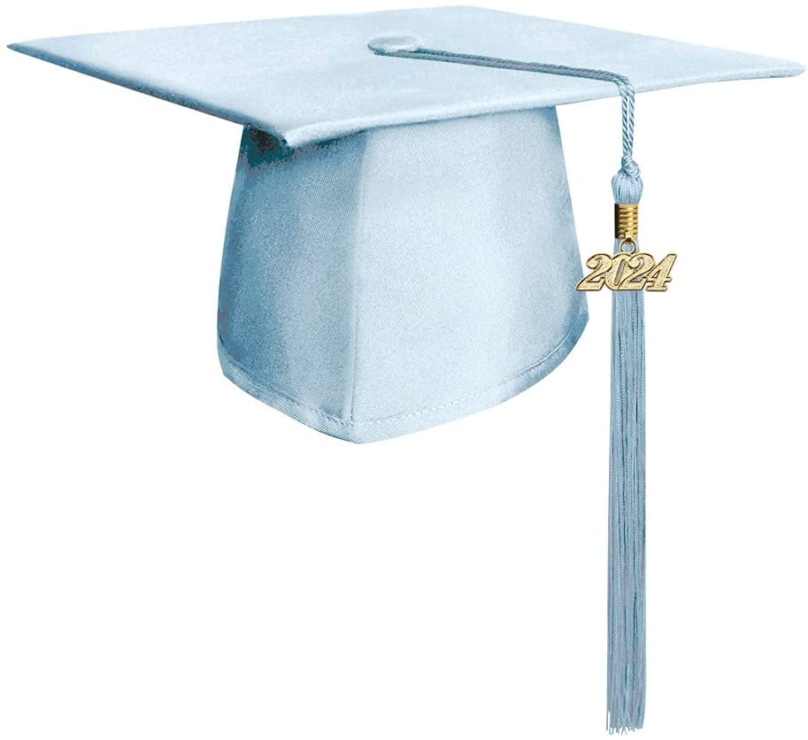 Endea Graduation Shiny Cap & Tassel (Royal Blue, 2024)