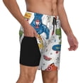 thumbnail image 3 of Haiem Dinosaur Men'S Quick-Dry Swim Trunks: Comfortable Beach Shorts With Mesh Lining And Pockets - Ideal For Swimming And Sunbathing Medium, 3 of 9