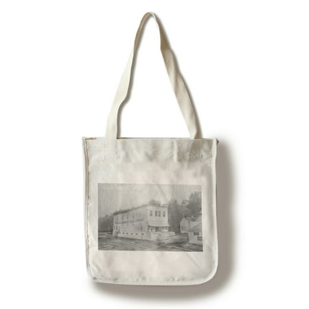 Foster City, Michigan - Morgan Lumber & Cedar Co Bldg View (100% Cotton Tote Bag -