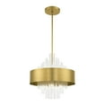 thumbnail image 4 of 48874-08 Livex Lighting Orenburg - 8 Light Pendant in Contemporary Style - 21 Inches wide by 26.75 Inches high-Natural Brass Finish, 4 of 10