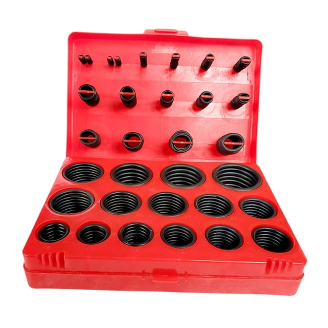 Kit Surtido de Juntas Tóricas Métricas Genéricas, 30 Tamaños Diferentes para Equipos Eléctricos, Rodamientos Flexibles con Caja de Almacenamiento 347uds.