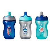 Tommee Tippee Sippy Toddler Sportee Cup, Boy – 12+ months, 3pk