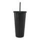 thumbnail image 1 of Vaso Top Choice Regalos Siglo XXI con Tapa y Popote Color Negro, 1 of 4