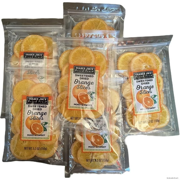 Trader Joe's Sweetened Dried Orange Slices (Pack Of 6)
