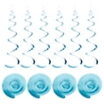 thumbnail image 1 of 18uds Claro Azul Fiesta Colgante Doble Tira Colgante Decoraciones Plástico Techo Serpentinas Fiesta Decoraciones para Cumpleaños Fiesta con Colgar Etiqueta Cuerda, Gancho, 1 of 7