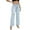 Sky Blue Pants for Women, variant on Women's Loose Palazzo Pants High Waist Fashion Summer Clothes Comfy Lounge Palazzo Dressy Bottoms Lightweight Long Pants Vintage Loose Palazzo Pants Plain Color Sky Blue M