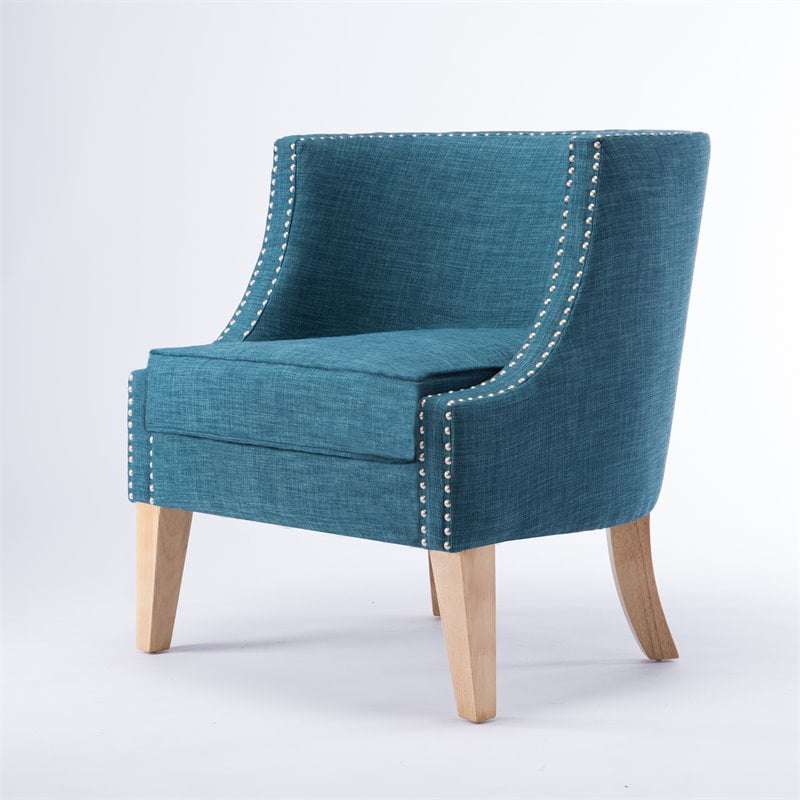 Kacey Teal Barrel Chair - Walmart.com - Walmart.com