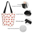 thumbnail image 3 of Bingfone Hand Drawn Strawberry Women Shoulder Tote Bags Casual Bag Ladies Shopping Handbag, 3 of 6