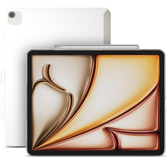 SwitchEasy CoverBuddy Lite for 2024 iPad Air 13" - iPad Air Case Compatible with Magic Keyboard for iPad Air (M2), with Apple Pencil Pro Pencil Holder - White