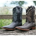 thumbnail image 3 of Black Caiman Belly Print Men's Cowboy Boots H4001, 3 of 9
