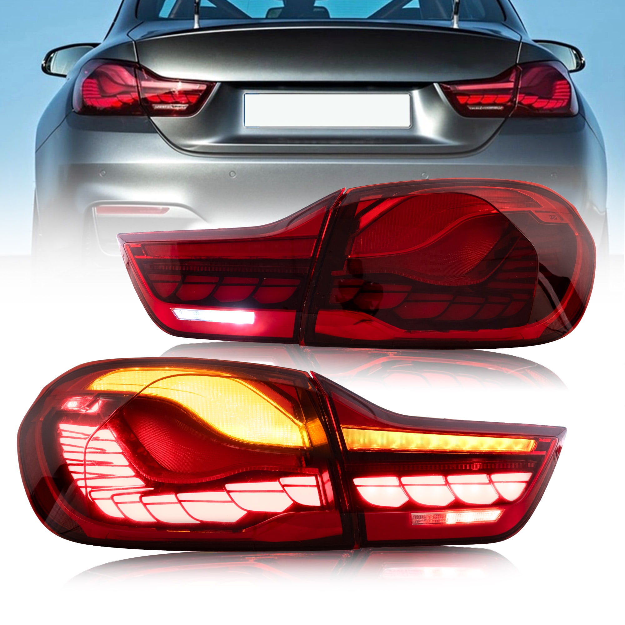 VLAND OLED Tail Lights for 4-series BMW GTS F32 F33 F36 F82 F83 2014 ...