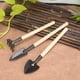 thumbnail image 5 of Juego de herramientas de jardín, kit de jardinería resistente de aluminio fundido de 3 piezas que incluye paleta de mano, paleta de trasplante y rastrillo de mano cultivador, con mango, 1,23 cp, 5 of 5