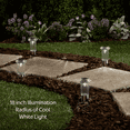 thumbnail image 5 of Mainstays Solar Powered Stainless Steel Mini Diamond Bollard Path Light, 5 of 9