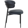 thumbnail image 4 of Meridian Furniture Lupita Black Vegan Leather Dining Chair (Set of 2), 4 of 14