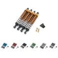 thumbnail image 4 of ZheElen RCGOFOLLOW Aluminum Alloy Smooth Front Rear Shock Absorber Wear-resistant Rc Front Rear Shock Absorber For 1/10 MN MN Golden, 4 of 6