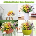 thumbnail image 5 of Nvzi 8 Bundles Artificial Flowers for Outdoors Faux Mums Plastic Plants Fake Greenery Purple Daisy, 5 of 5