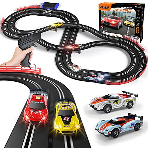 Electric Racing Tracks for Boys and Kids Including 4 Slot