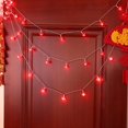 thumbnail image 2 of LINLIN Christmas Light String, Red Hanging Lanterns String Lights Battery Operated Chinese New Year String Lights for Spring Festival, Christmas, 2 of 8