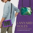 thumbnail image 5 of FJLBDE Case for iPad 6th / 5th Gen (2018 2017) / iPad Air 2/iPad Pro 9.7 inch, Rugged Shockproof Tablet Cases Cover with Kickstand Shoulder Strap, Purple, 5 of 7