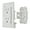 White, variant on Diamond Group by Valterra DG20TVP Decor Receptacle with Cover - 20A, 125V, White