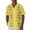 BH34-Yellow, variant on Lumtrix Mens Short Sleeve Cuban Camp Guayabera Shirt Hippie Summer Beach Button Down Shirts Yellow 2XL