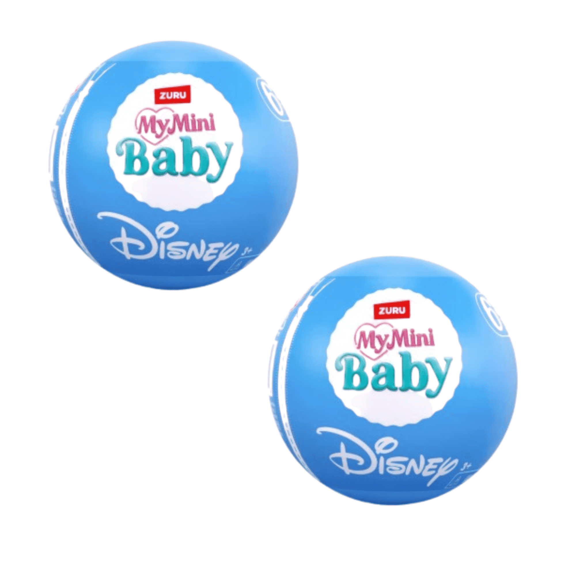 Disney My Mini Baby by ZURU, Pack of 2 Surprise Capsules, 1 Random Mini Doll Per Capsule, Collectible Toy Figures