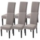 thumbnail image 1 of Set de 6 Fundas Elásticas para Sillas de Comedor Taupe SearchI, 1 of 7