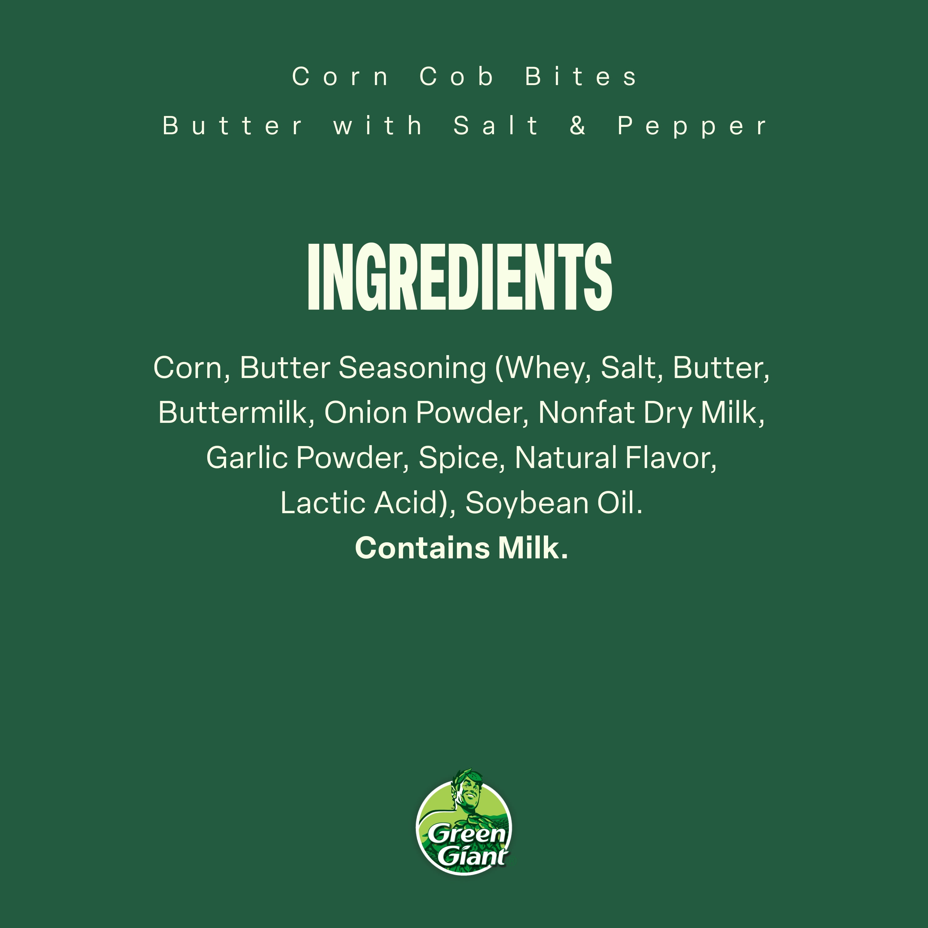 Green Giant Corn Cob Bites, Butter, Salt & Pepper, 16 oz Bag (Frozen Vegetables)