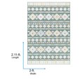 thumbnail image 6 of Livabliss Outdoor Rugs, 2x3 Lakeside Coastal Medium Green Area Rug for Patio, Porch, Deck, Backyard, Waterproof Indoor Outdoor Carpet (2' x 2'11"), 6 of 7