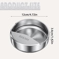 thumbnail image 3 of Stainless Steel Spoon Rest, Spoon Rest for Stove Top, Spoon Rest for Kitchen Counter, Cooking Spoon Holder, Tabletop Cooking Utensil Drip Tray, Anti-Rust Round Ladle Spatula Holder 1Pcs, 3 of 9