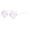 Purple, variant on Womens Sunglasses Rimless Diamond Shaped Multi Color Metal Resin Fashion Eyewear for Beach Holiday Use