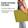 thumbnail image 2 of Easygdp Yellow Checkered Plaid Bolsas Tote para Mujer, Bolsos de Hombro para Viaje, Bolsos de Mano de Gran Capacidad para Compras y Trabajo, 2 of 8
