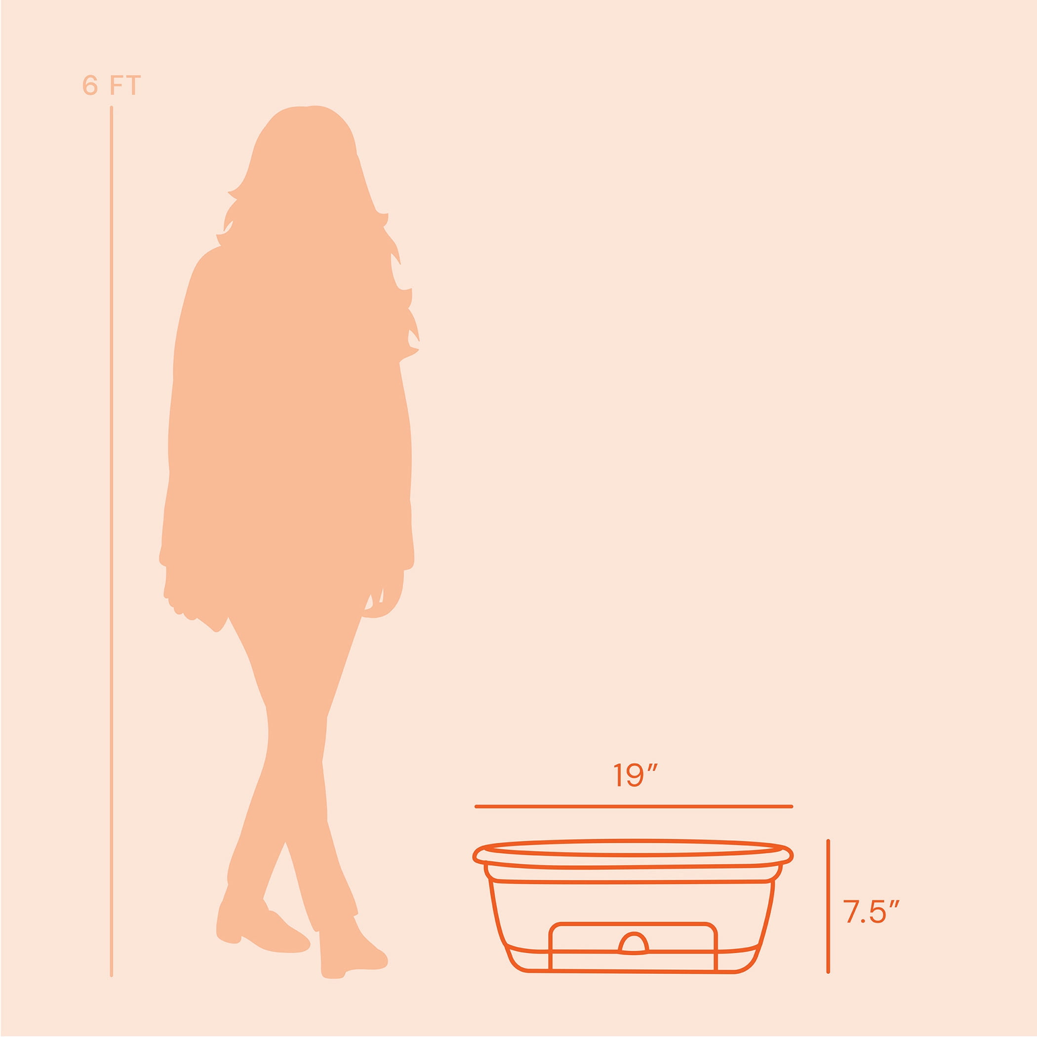 Bloem Lucca 18" Plastic Self-Watering Balcony Box Planter with Metal Hanger Mount for Railings, Terra Cotta
