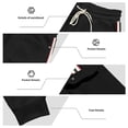 thumbnail image 3 of Ceisia Men Solid Color Loose Casual Pants Elastic Waist Drawstring Sports Gift Work Trousers, 3 of 9