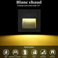 thumbnail image 3 of Step Light for Indoors Outdoors, Dimmable Stair Lights Aesthetic Option Easy Installation Set Of Four, 3 of 5