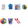 Super Mario Brothers Party Supplies Party Pack For 16 With Silver #8 Balloon