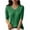 Green, variant on GigrtiJin Womens Spring Summer Blosue V-Neck Half Sleeve Solid Color Basic Shirts Comfy Casual Pullover Tops