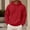 Red, variant on UDAUDU Mens Fleece Hoodie Long Sleeves Casual Pullover Drawstring Hooded Sweatshirt with Kangaroo Pocket Cozy Basic Hoodies for Men Black S